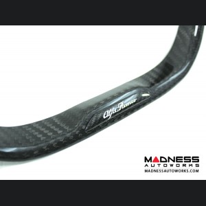 Alfa Romeo 4C Steering Wheel Trim - Carbon Fiber - Steering Wheel Badge  